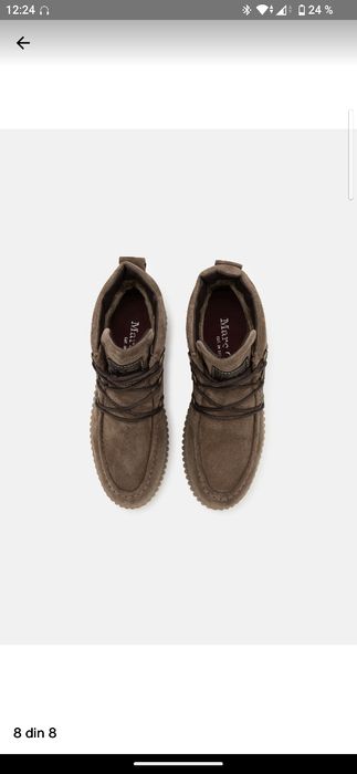 Botine Marc O'Polo cu talpa ortopedica, noi, mărime 38