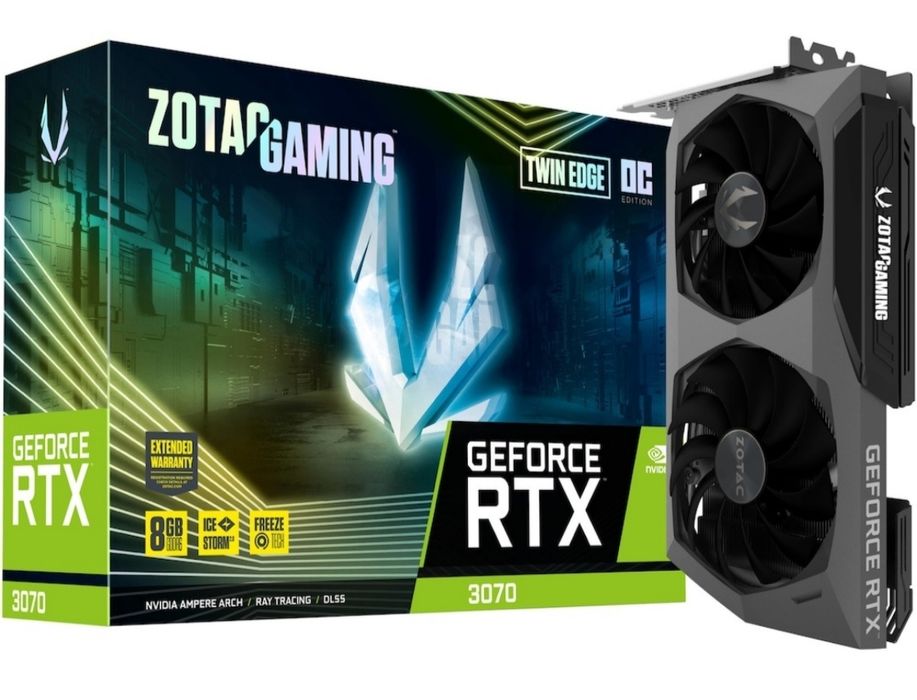 Placă video RTX 3070 Zotac Twin Edge, 8GB