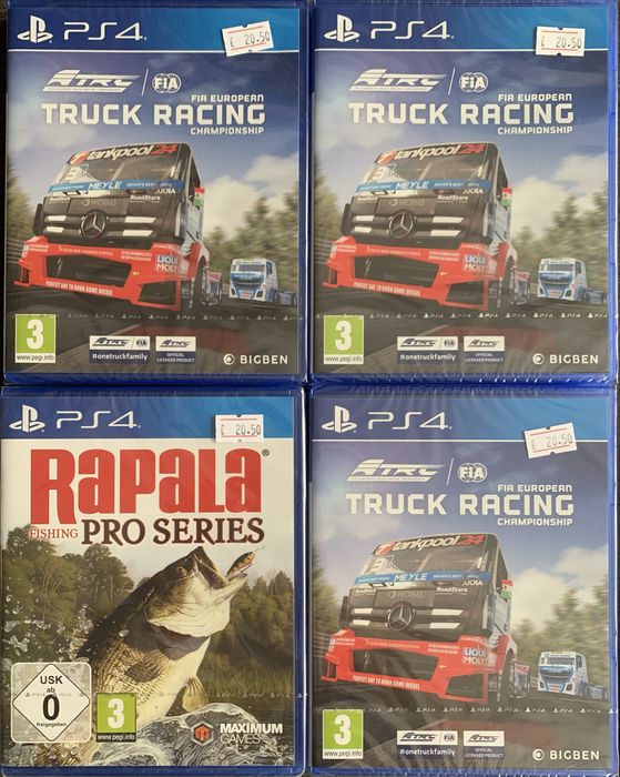 PS4, Playstation 4 игри Truck racing, Rapala  - 20.50€ - нови