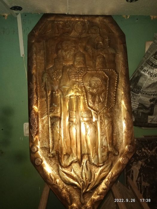 Чеканка . Три богатыря.