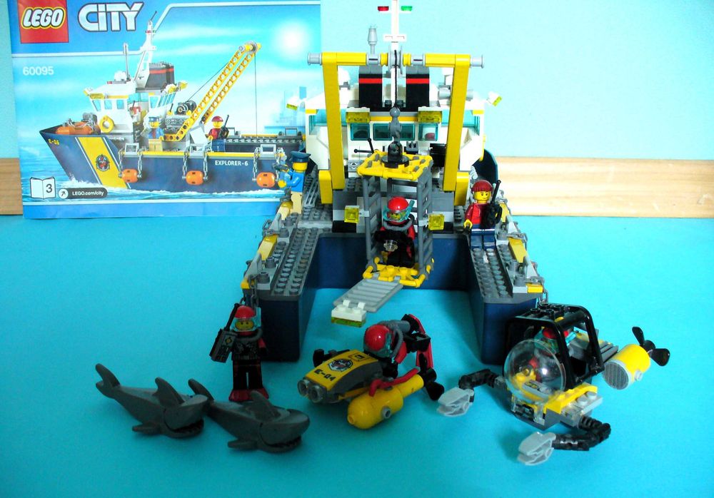 LEGO® City 60095 Дълбоководен изследователски кораб+60092+600991