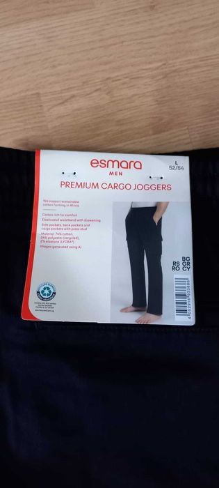 Pantaloni cargo Xl/52/54,cu eticheta