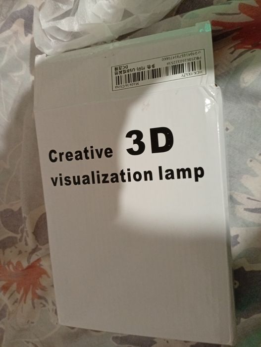Creative 3d visualization lamp