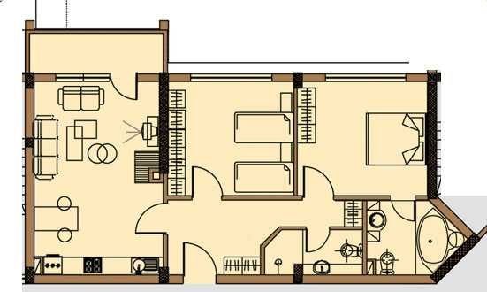 Дава се под наем Двустаен апартамент в Банско - 97 кв.м за 747.66 € - Снимка #3
