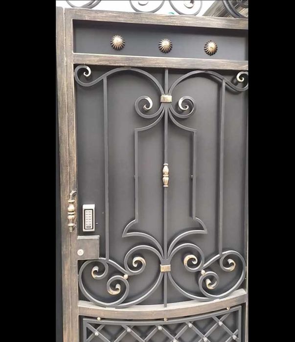 Кованые перила, ворота, балясины, лестница, каркас, навес, забор, арка