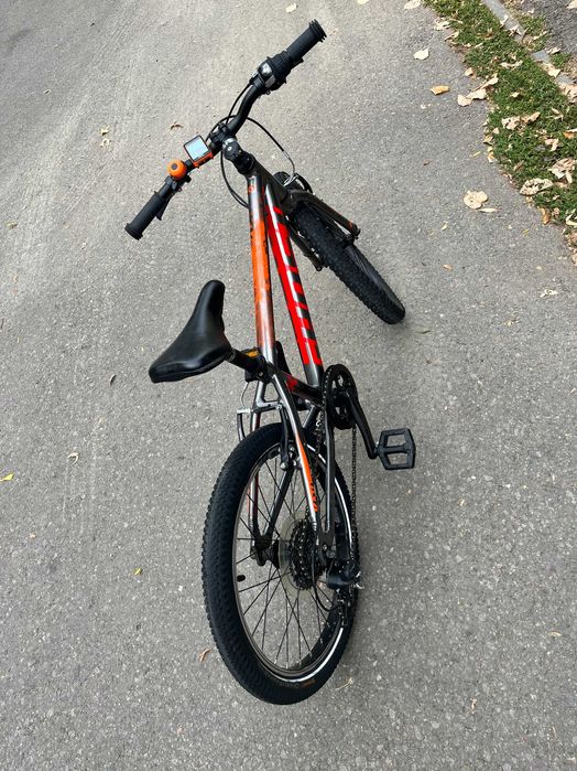 Bicicleta copii Ghost Kato 20" Essential silver/orange