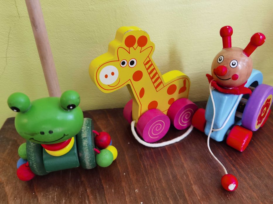музикални, дървени играчки,монтесори, количка с дистанционно