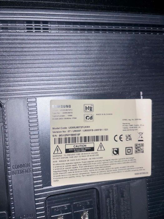 Телевизор Samsung 65 инча за части