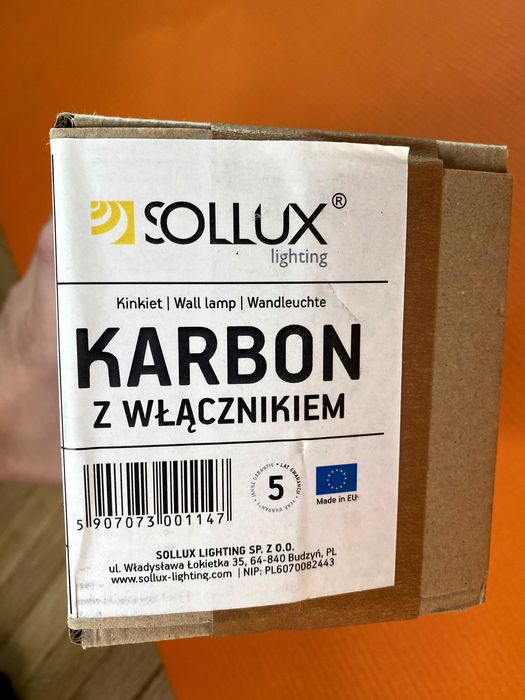 Lampa de perete ocru / argila cu un comutator, noua