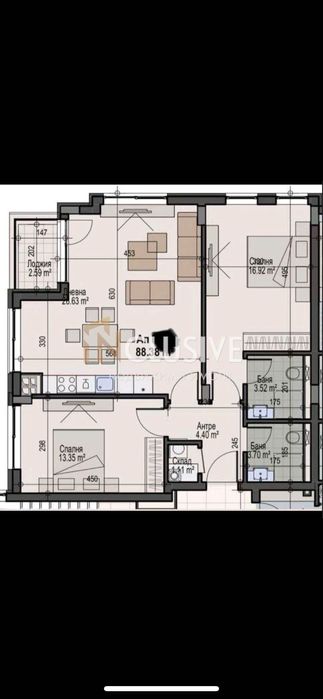 Продава се Тристаен апартамент в София, Манастирски ливади - 103 кв.м за 1441 €/кв.м - Снимка #5