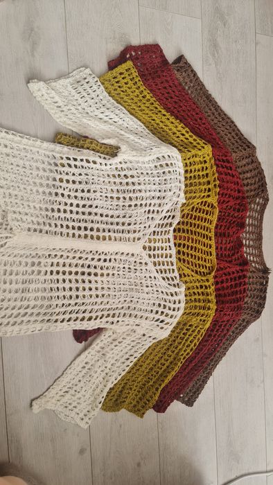 Кофта сетка с утяжкой ,расцветки