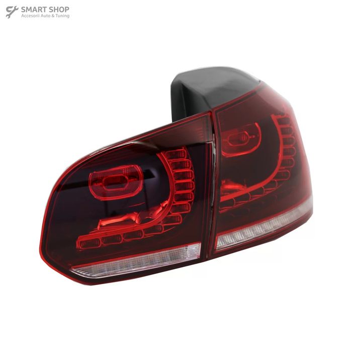 Stopuri FULL LED VW Golf 6 VI (2008-2013) R20 Design Semnal Secvential
