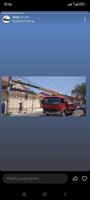 Kran sotiladi manupuliyatir