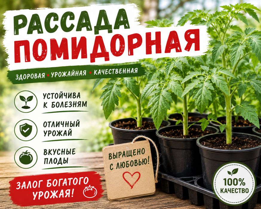 Рассада помидорная