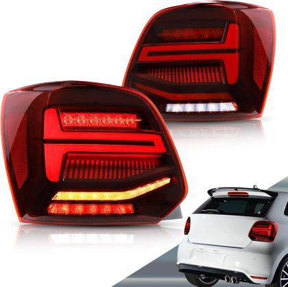 Диодни стопове за VW POLO (2009-2017) GTI / R look с бягащ мигач..