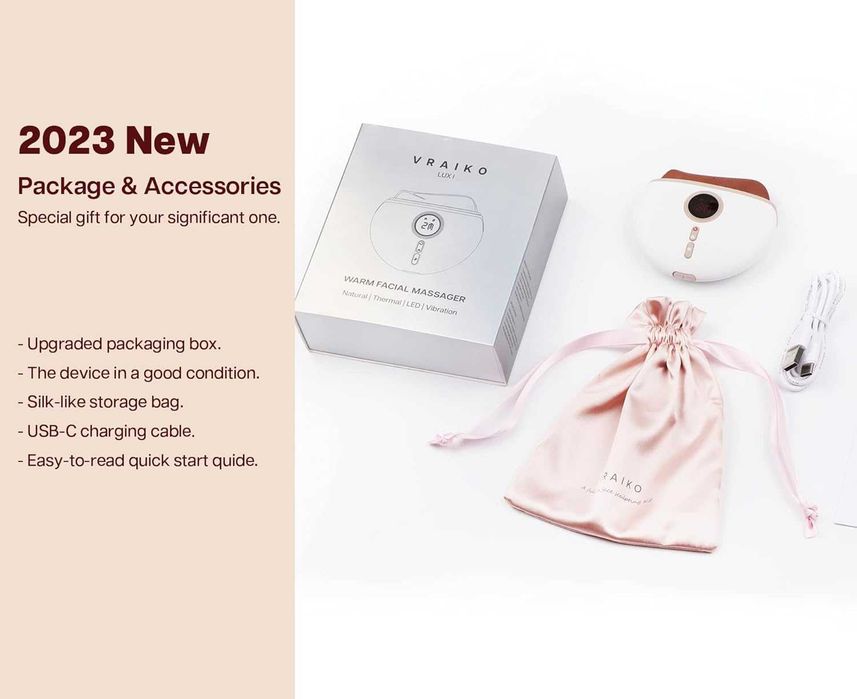 VRAIKO Lux електрически гуаша масажор с топлина и вибрация