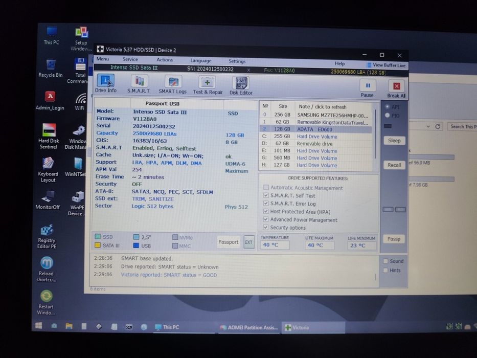 Ssd Intenso 128 gb nou 100% viata