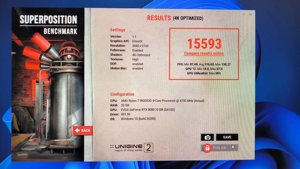 PC Gaming Ryzen 7 9800X3D/RTX3080/32GB RAM/4TB SSD/1200W 80+ Platinum