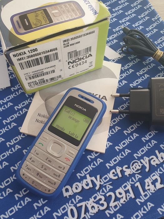 Nokia 1200 Blue Nou cu Limba Română.
