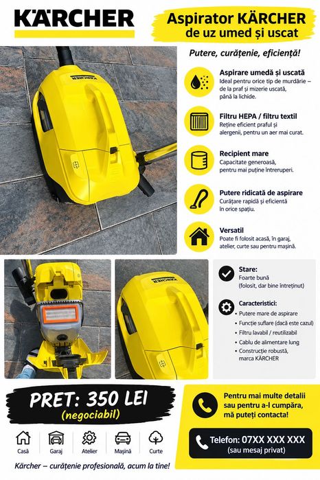 Aspirator cu apa