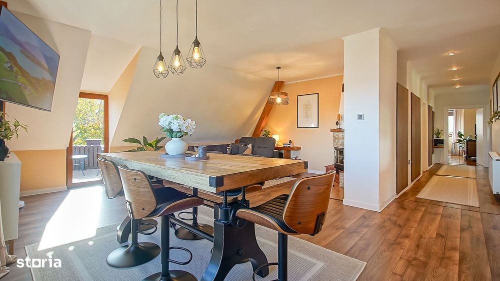 Apartament cu curte | 130 + teren 300 mp | Vedere panoramică Tâmpa