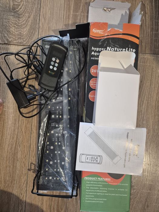 Lampa acvariu Hygger 248, 26W, 45 cm, RGB Full Spectrum