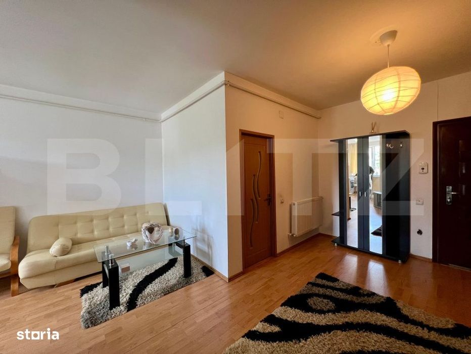 Apartament 2 camere mobilat utilat, parcare CF, lift, intermediar, zon