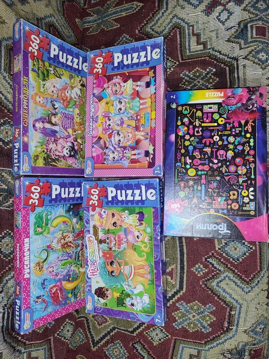 Пазлы все за указанную сумму Смотрите 4 фото Читайте описании