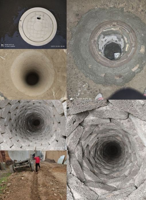 Сантихника Канализация установка Транша Ура Падивол Яма казиш ишлари