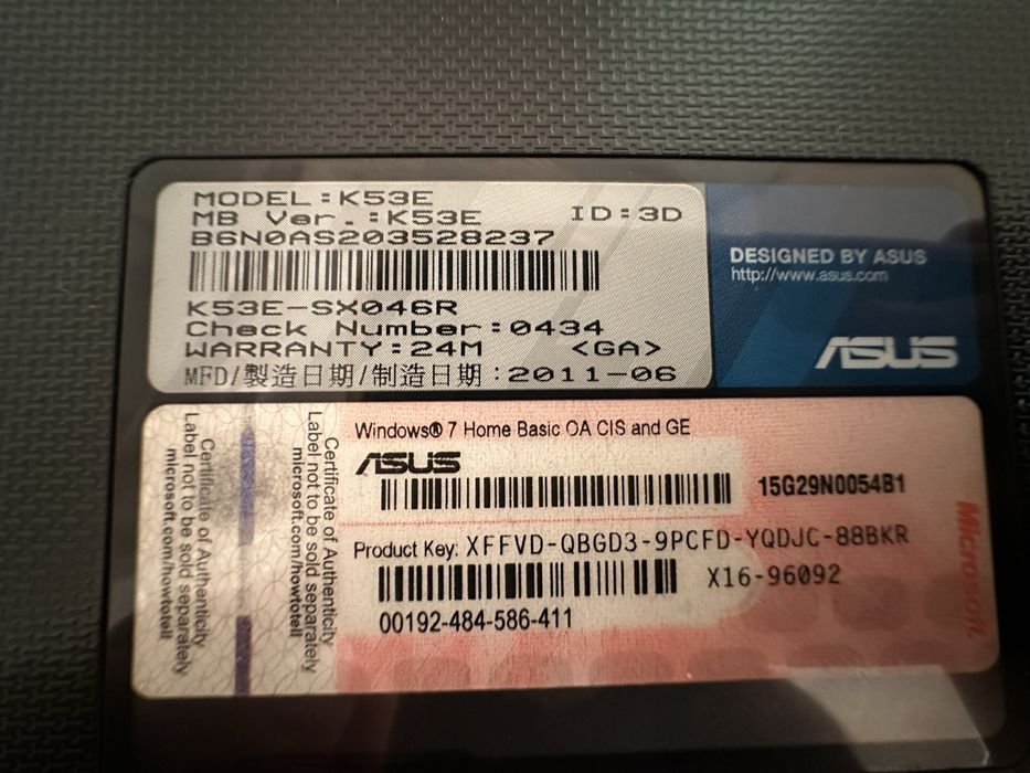Ноутбук Asus. Память хорошая