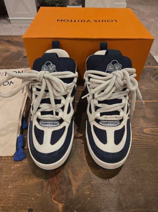 adidasi Louis Vuitton Skate albastri