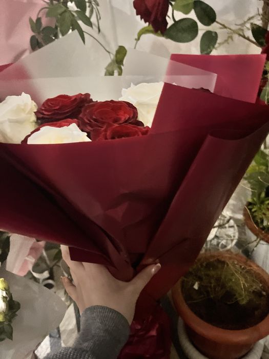 Роза букет,букет цаетов