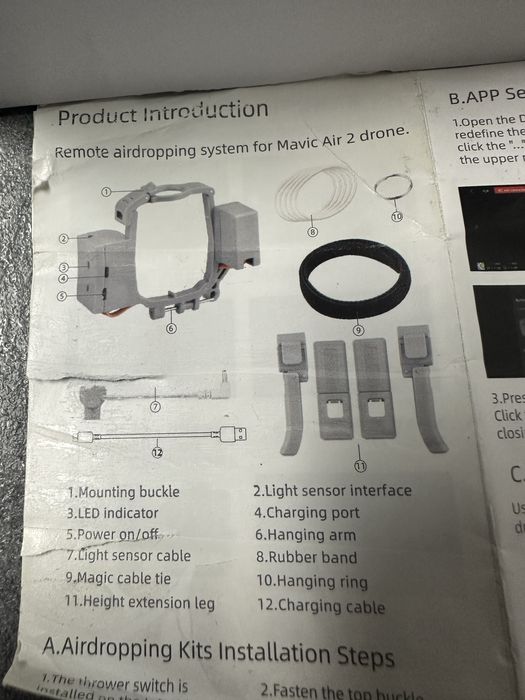 MAVIC AIR 2 Remote throw system