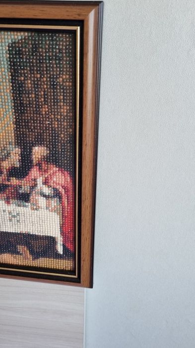 Диамантена икона Тайната вечеря в рамка