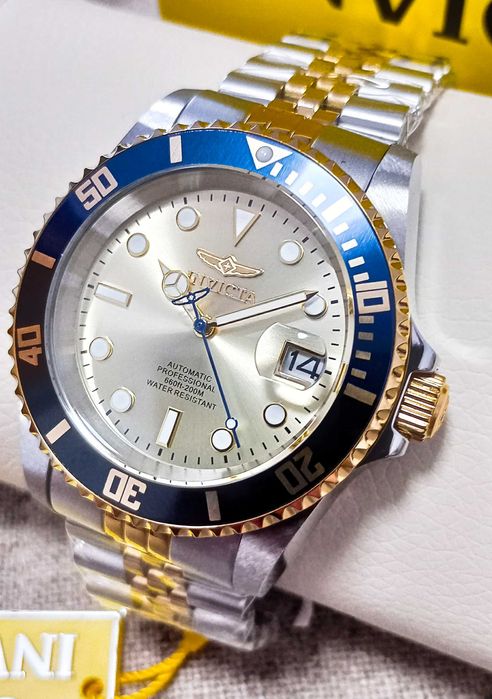 Ceas Invicta Pro Diver Automatic Gold Dial Batman Bezel - Barbati
