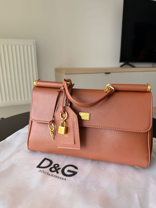 Geantă D&G elegantă damă maro – model clasic
