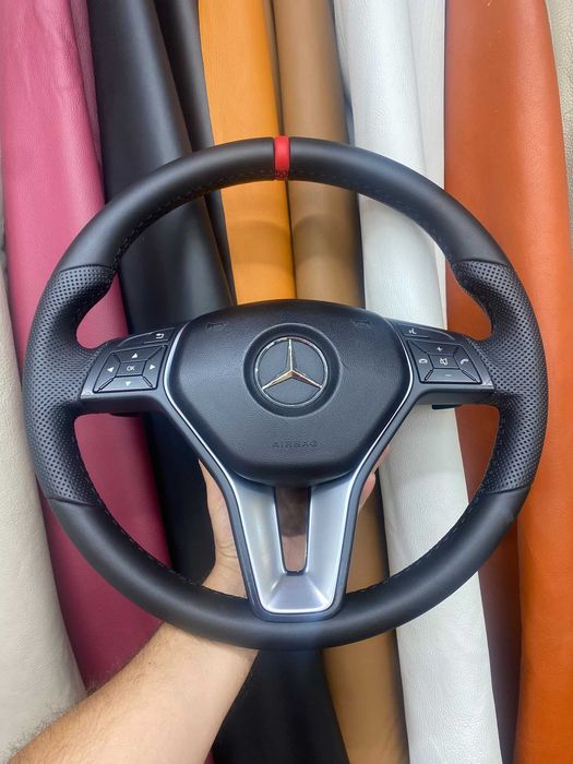 Mercedes W204 волан с Airbag естествена кожа
