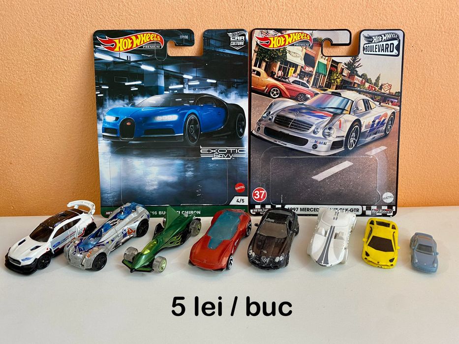 hotwheels machete masini 1/64 noi