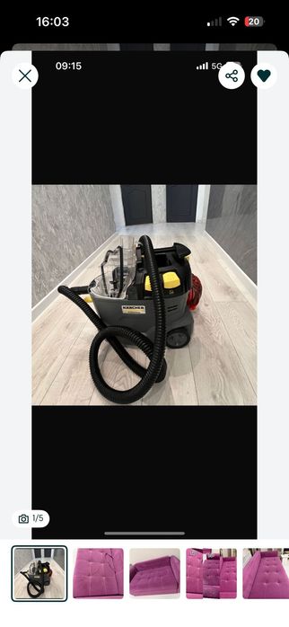 Профессиональная химчистка мебели и мойка окон на дому