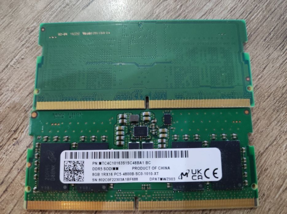 16гб для ноутбукаDdr5 so dimm 4.800
