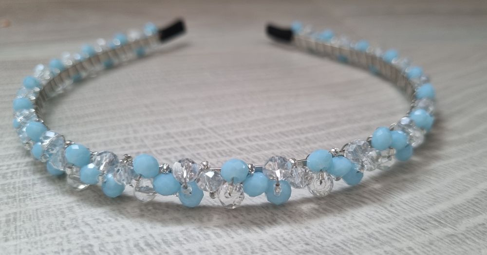 Диадеми със стъклени кристали ръчна изработка