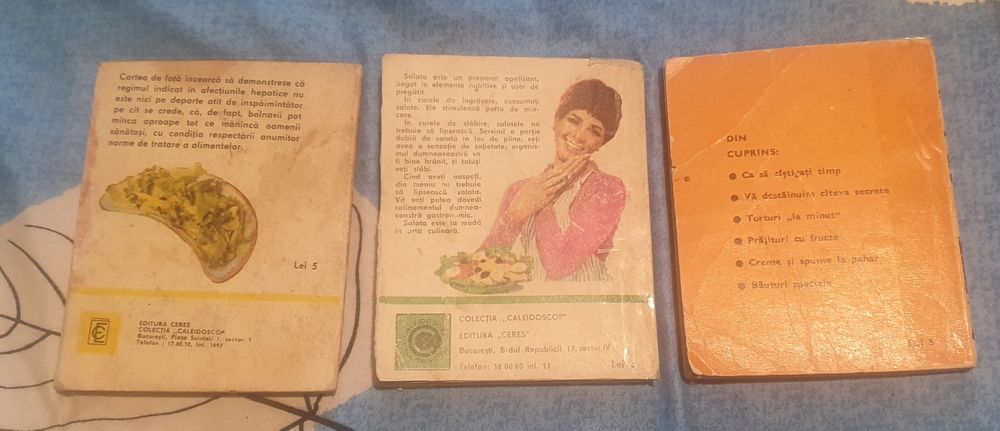 Carti vechi cu Retete 3 buc.