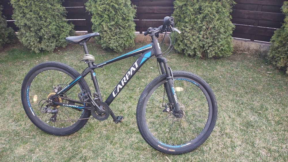 Bicicleta MTB 26" Carpat C2699A, Negru/Albastru/Alb