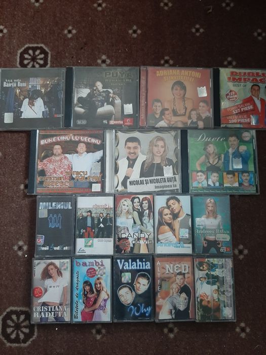 Casete audio și CD Românești, citește anunțul.