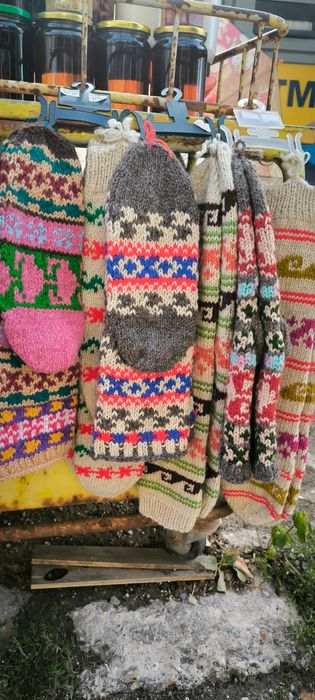 Плетени чорапи дълги -зимни