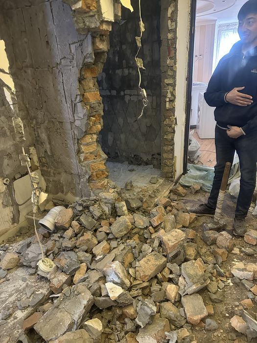 Демонтаж квартиры подготовка к ремонту Уй бузиш Снос домов