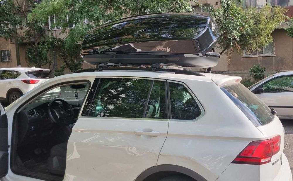 Cutie portbagaj MODULA Ciao Neagra 340 - 430litri 140 175 x 80 x 44 cm