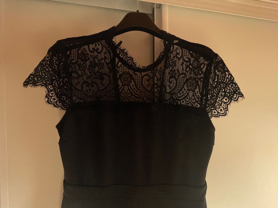 Salopeta eleganta cu dantela