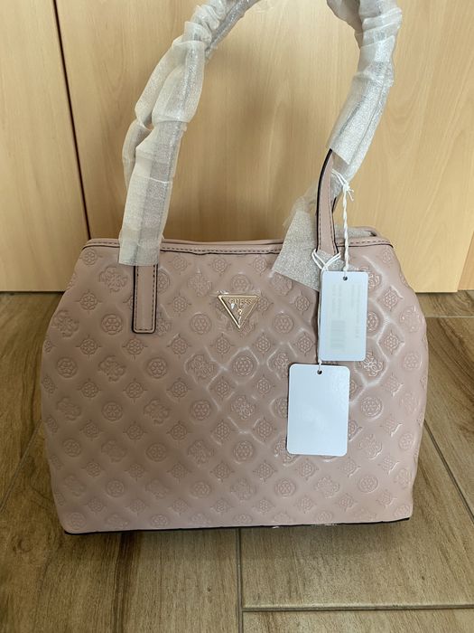 Geanta guess vikky pale rose noua