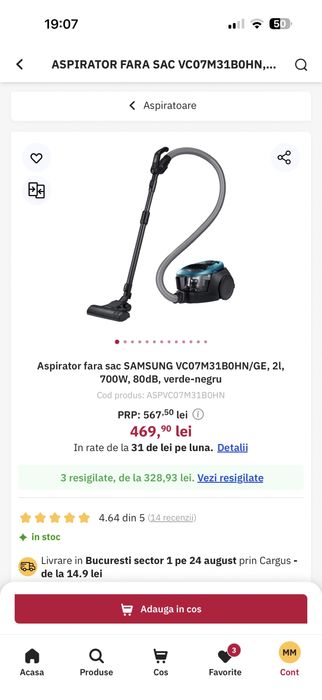Vand aspirator Samsung